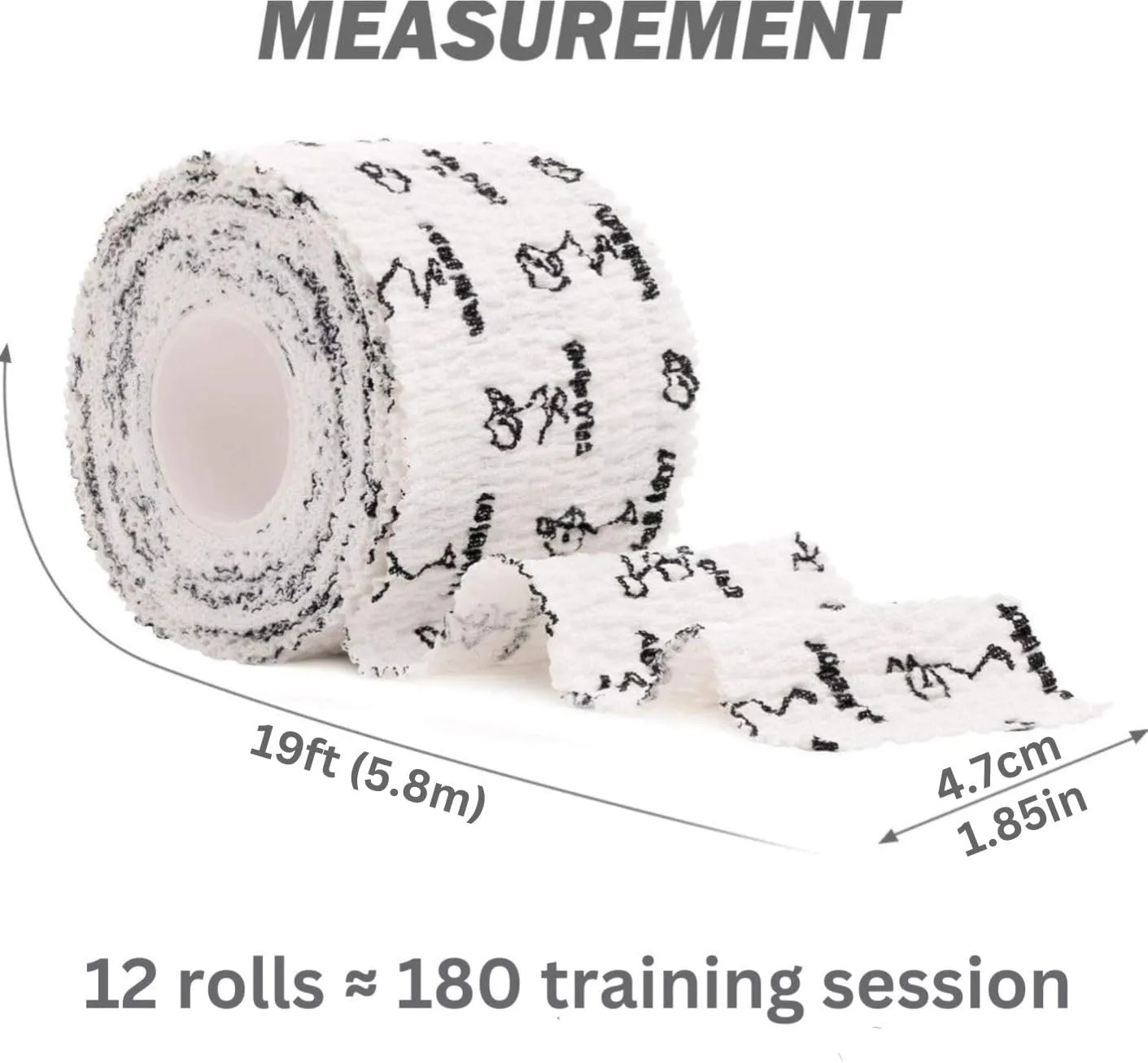 WARM BODY COLD MIND Lifting Thumb Tape for Olympic Weightlifting - Hook Grip Tape for Powerlifting, Cross Training, Gym Tape, Workout, Weight Lifting Tape, Athletic Finger Wrap