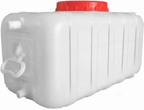Water Tank Plastic Water Container Drum 60L Water Container Carrier Home Camping Stackable Camping High Capacity Water Storage Water Dispenser Water Jug Bucket for Sport Camping Hiking Picni(Size:60L)