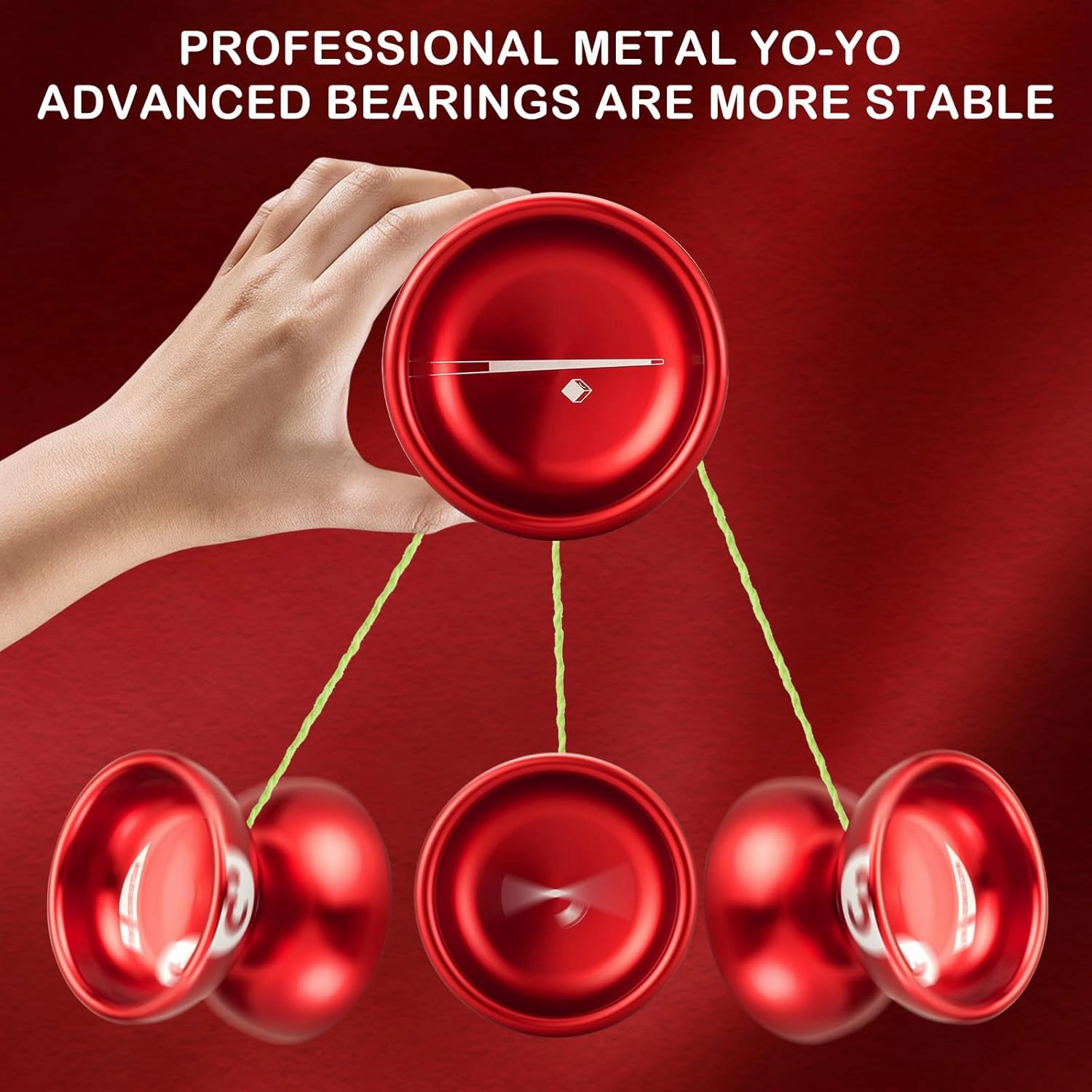 WATIEOBOO Professional Yoyo, Metal Responsive & Unresponsive Yoyo for Kids to Adults, WA-V8