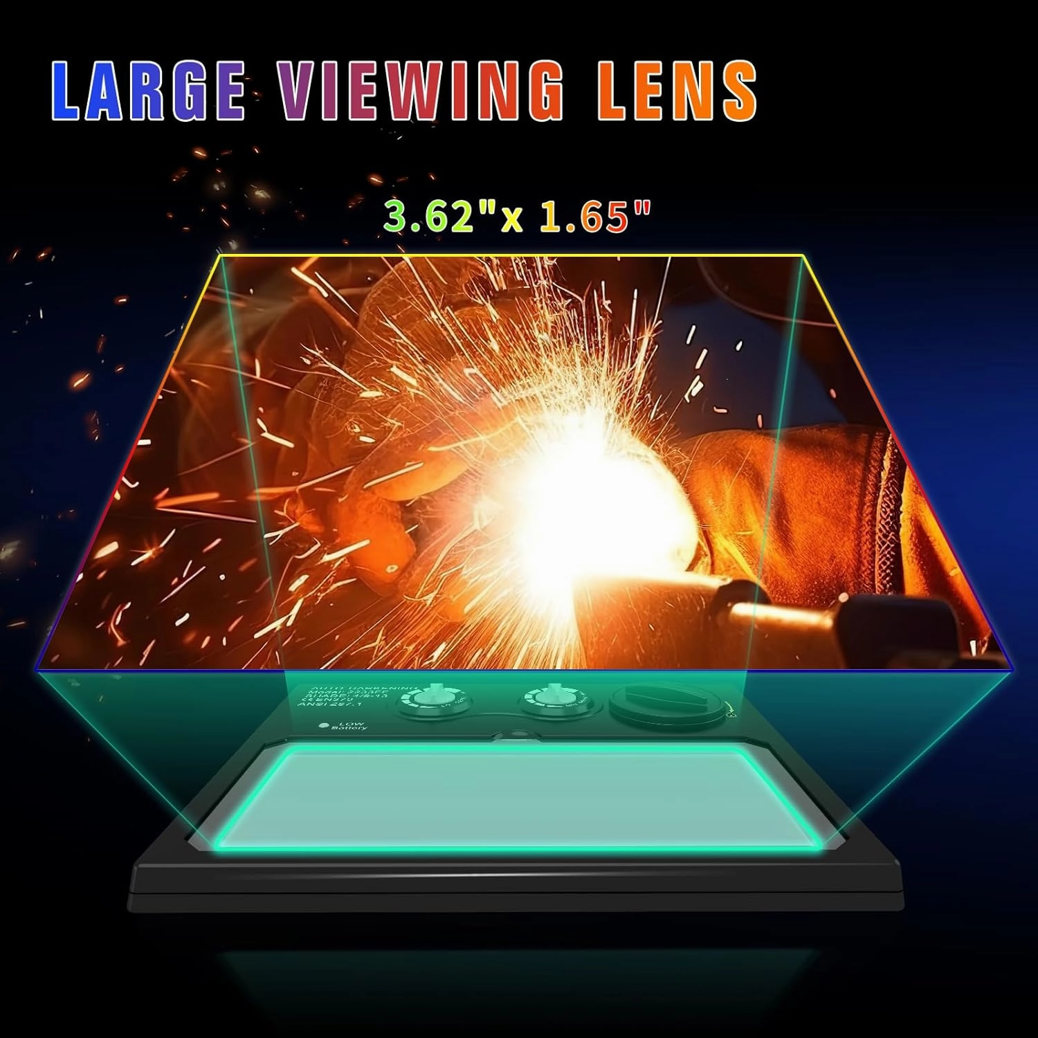 Welding Helmet Auto Darkening Welding Hood Solar Powered True Color Welding Mask 2 Arc Sensor Wide Shade 9-13 Flaming Skull Welder Helmet with Grinding Cut for MIG TIG ARC