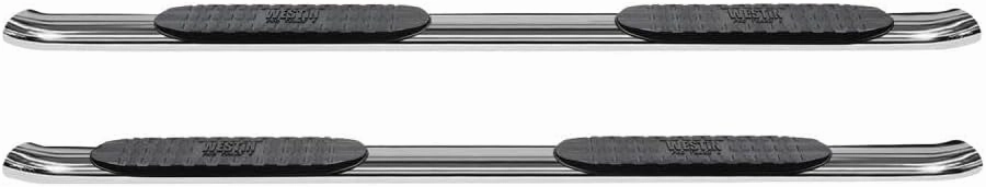 Westin 21-24080 Pro Traxx 4 Oval Nerf Step Bars fits 2019-2023 Ram 1500 Crew Cab (Excl. Ram 1500 Classic) Polished SS 1 Pair