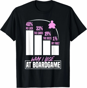 Why I Lose at Board Games T-Shirt