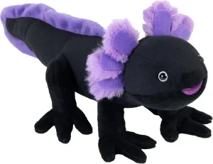Wild Republic Cuddlekins Mini Black Axolotl, Stuffed Animal, 8 Inches, Plush Toy, Fill is Spun Recycled Water Bottles