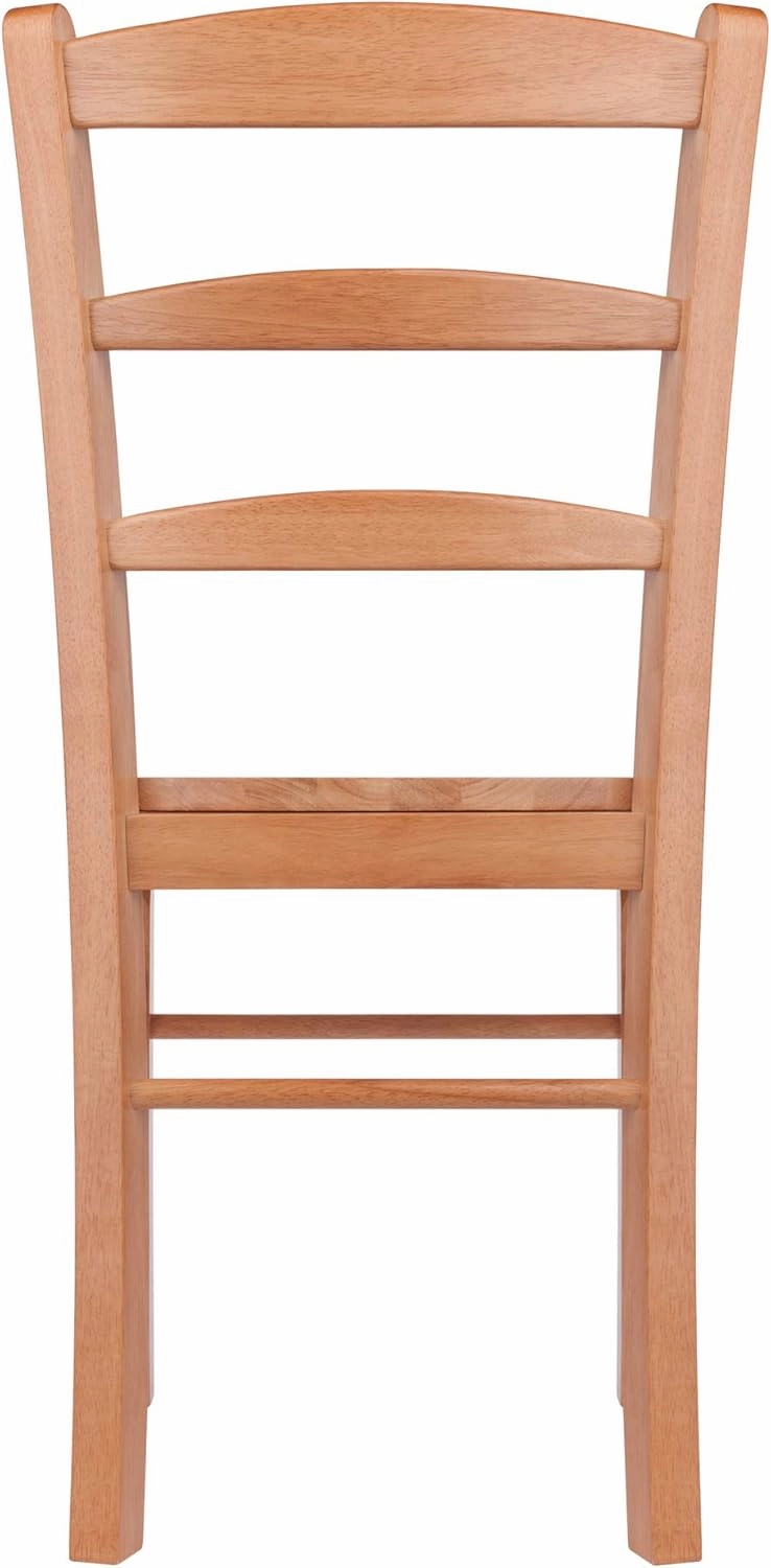 Winsome Wood Ladder Back Chair, Light Oak, 2 Pieces (34232), FURNITURE