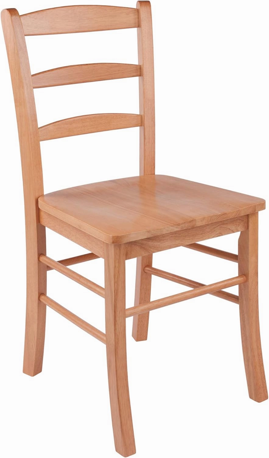 Winsome Wood Ladder Back Chair, Light Oak, 2 Pieces (34232), FURNITURE