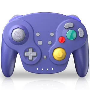 Wireless Controller for Switch/Lite/Switch Online, NGC Style Pro Controller Compatible with PC/Steam - (Rechargeable) (Built-in Rumble) (NFC)- Indigo