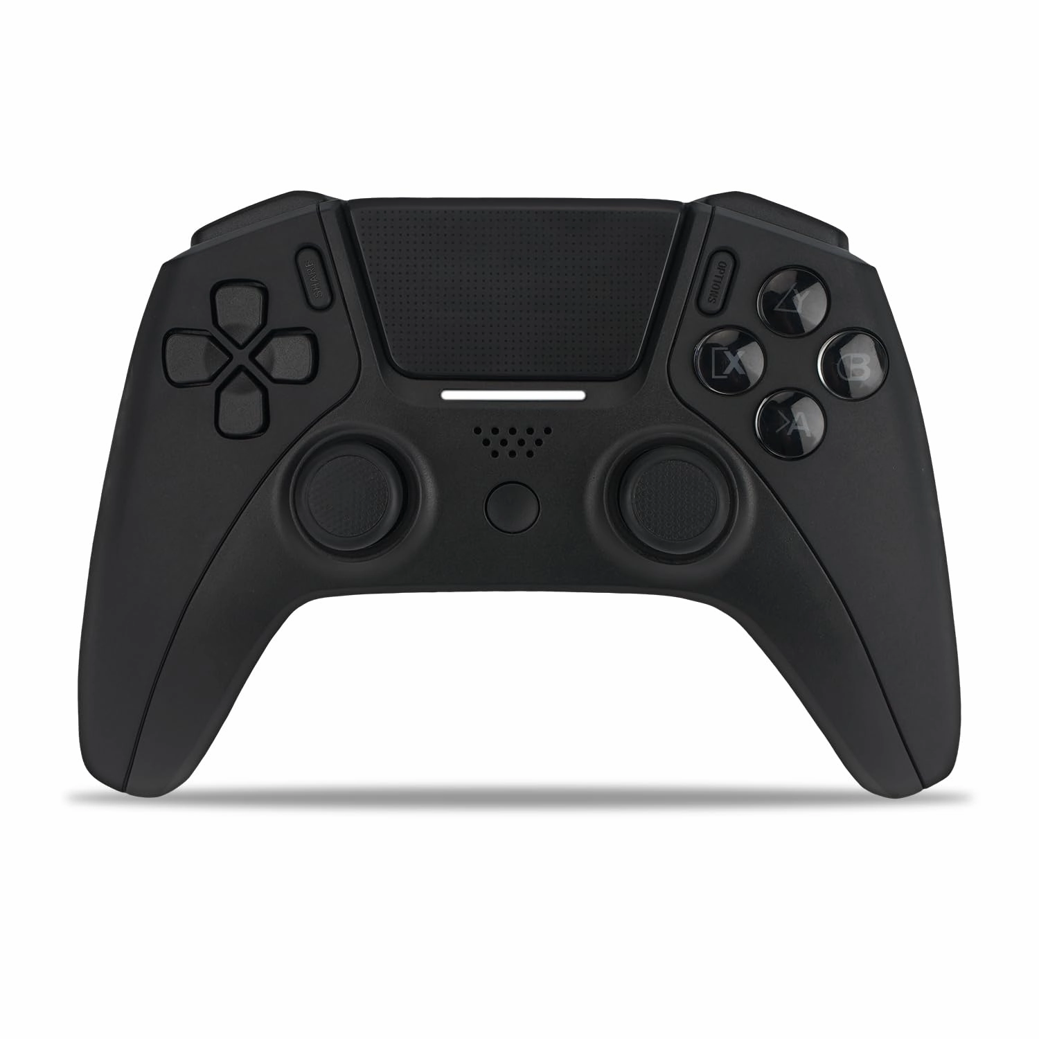 Wireless Controller for PS4 Controller, Remote for PS4 Controller with Double Shock, Gamepad Joysticks for PlayStation 4 Controller with Turbo and Touch-Pad, Compatible with PS4/ Pro/ Slim- Black