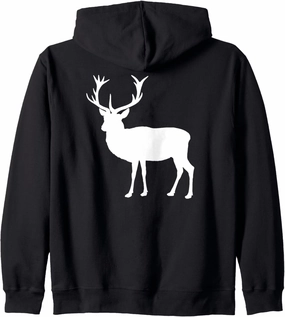 with Proud Antlers Zip Hoodie