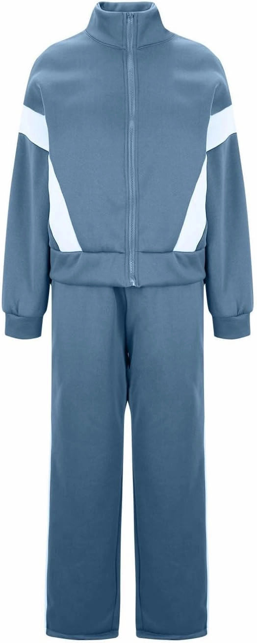 Women Active Wear 2 Piece Sets Sports Tracksuit Zipper Sweatshirt Matching Pants Sets Athletic Clothing Sets