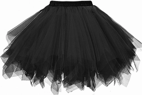 Women's 1950s Vintage Tutu Skirt Petticoat Ballet Bubble Skirt for Cosplay Party