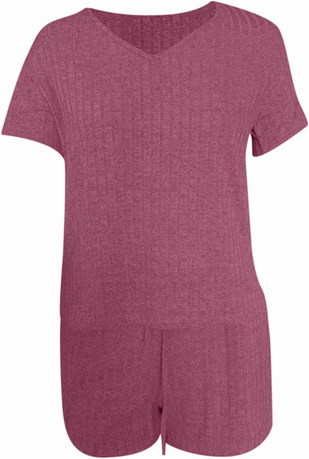 Women's 2 Piece Lounge Sets Tops and Shorts 2 Piece Sweatsuit with Pocket Summer Matching Outfits Casual Travel Vacation