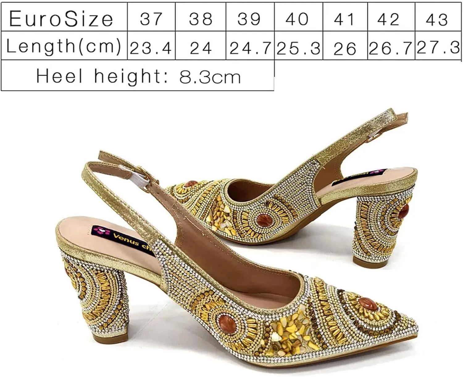 Women's Italian Embossed Luxury Set - Diamond-Encrusted Pumps & Vintage-Inspired Clutch for Mature Elegance