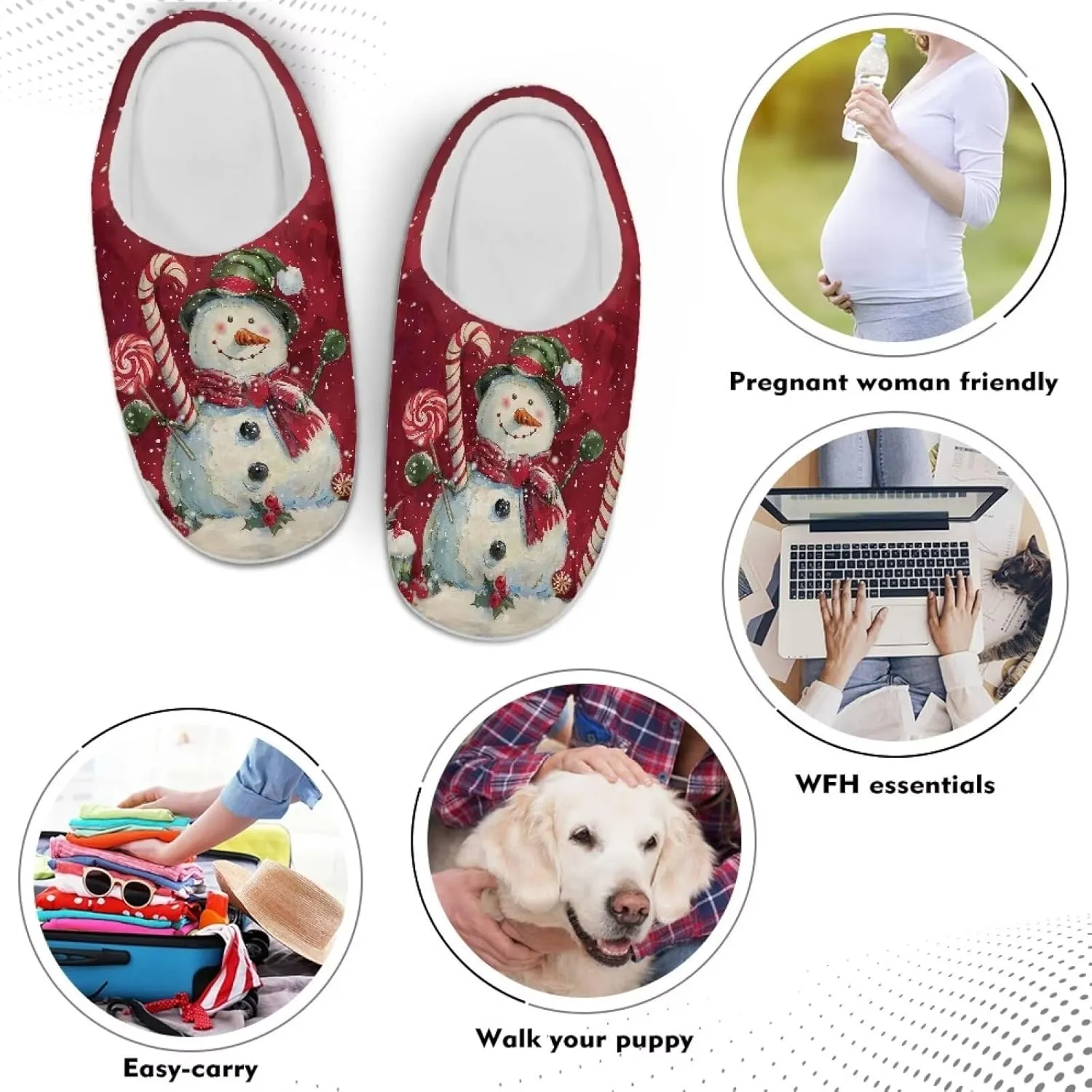 Women's Winter Home Slippers with Cute Cartoon Giraffe Design, Comfortable Indoor or Outdoor Kitchen Bedroom Shoes