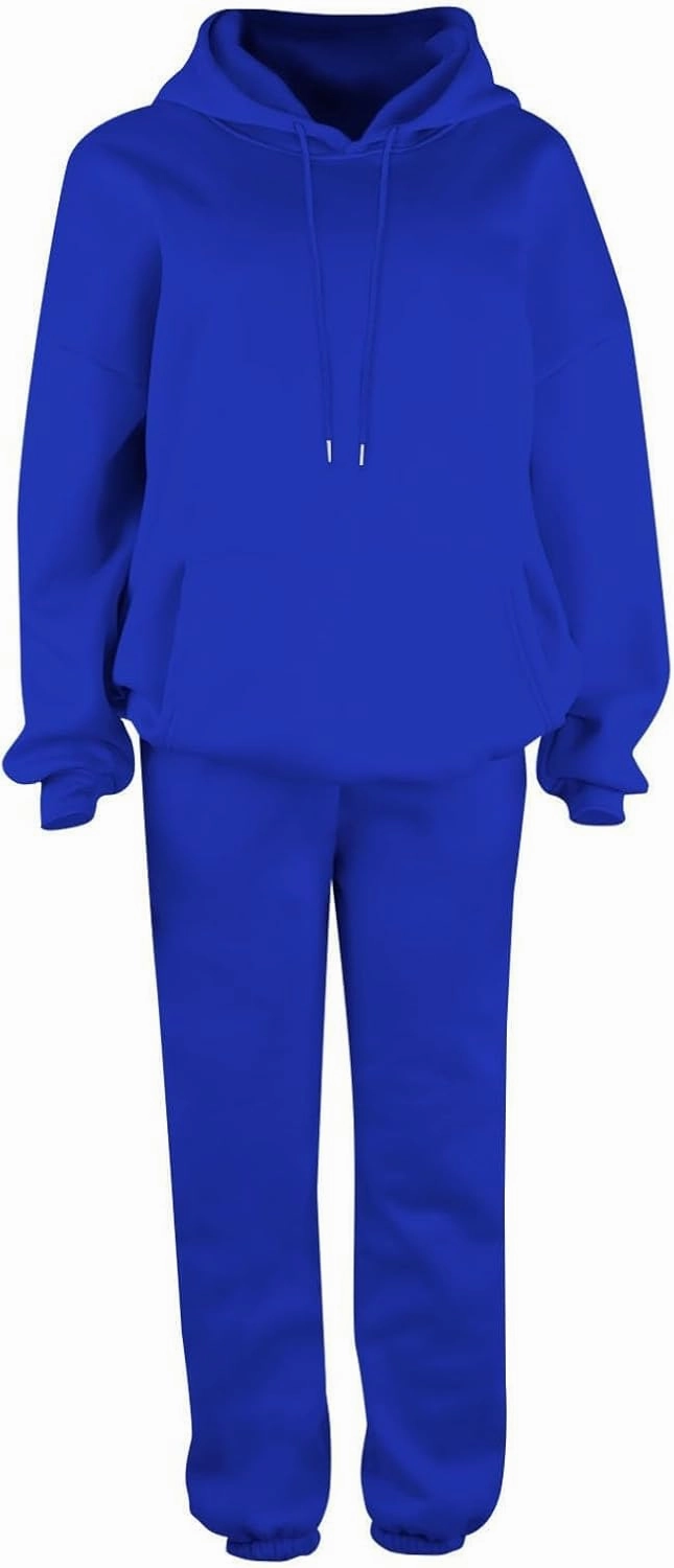 Womens Sweatsuits 2 Piece Set Oversized Matching Sweatshirt Baggy Fashion Lounge Sweatpants Set Tracksuit