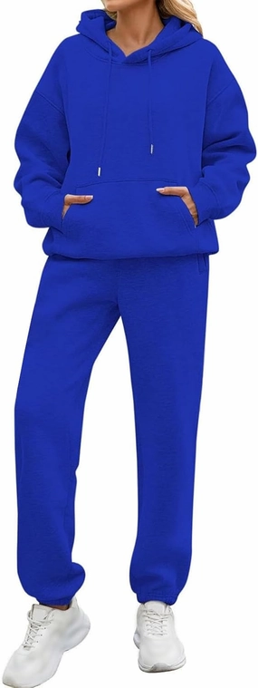 Womens Sweatsuits 2 Piece Set Oversized Matching Sweatshirt Baggy Fashion Lounge Sweatpants Set Tracksuit