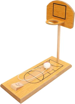 Wooden Desktop Basketball Game Finger Toy for Parent Child Interaction Excellent Wood Material Portable and Suitable for Kids Over 3 Years Old