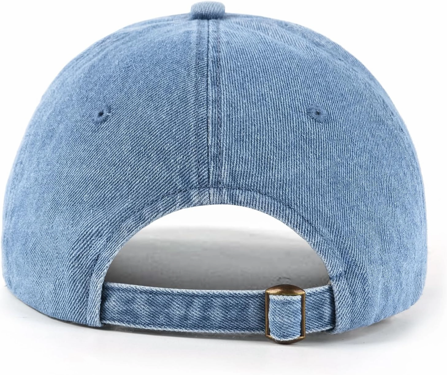 XXL Oversize Washed Denim Baseball Cap,Low Profile Jean Sports Cap for Big Heads 23.5"-25.5",Large Pigment Dyed Dad Hat