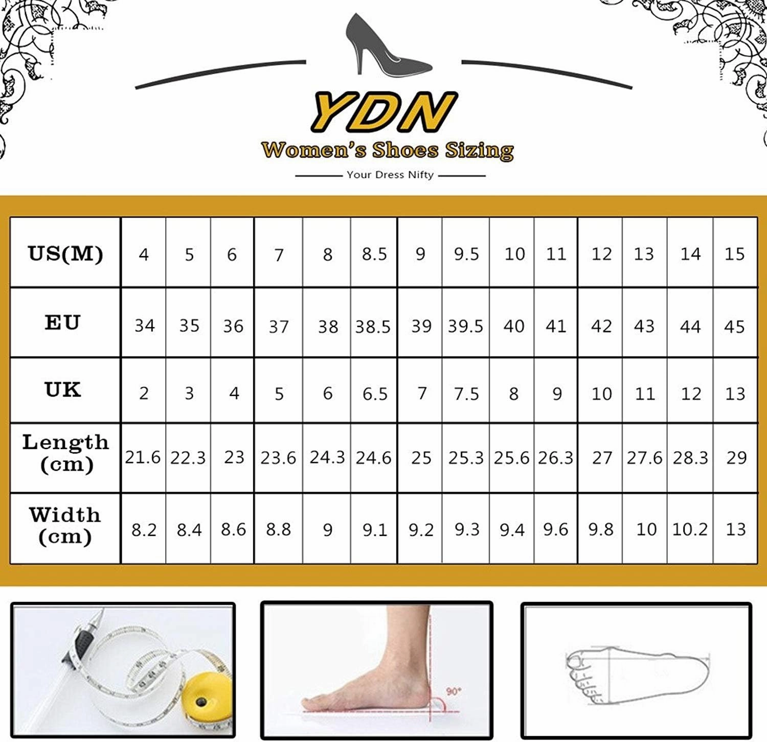 YDN Women Classic Pointed Toe High Heel Wedge Pumps Slip on Cofmortable Office Shoes