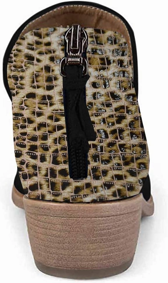 YDN Womens Mid Heels Ankle Booties Almond Toe Block Low Heels Pumps Classic V Cut Back Zipper Shoes Size 4-15 US