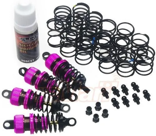 Yeah Racing Shock-Gear 55mm Damper Set for 1/10 RC Touring Car Pink
