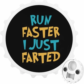 Yepp I Just Farted Funny Bottle Opener Fridge Magnets for Men Women Kitchen Decor White-Style