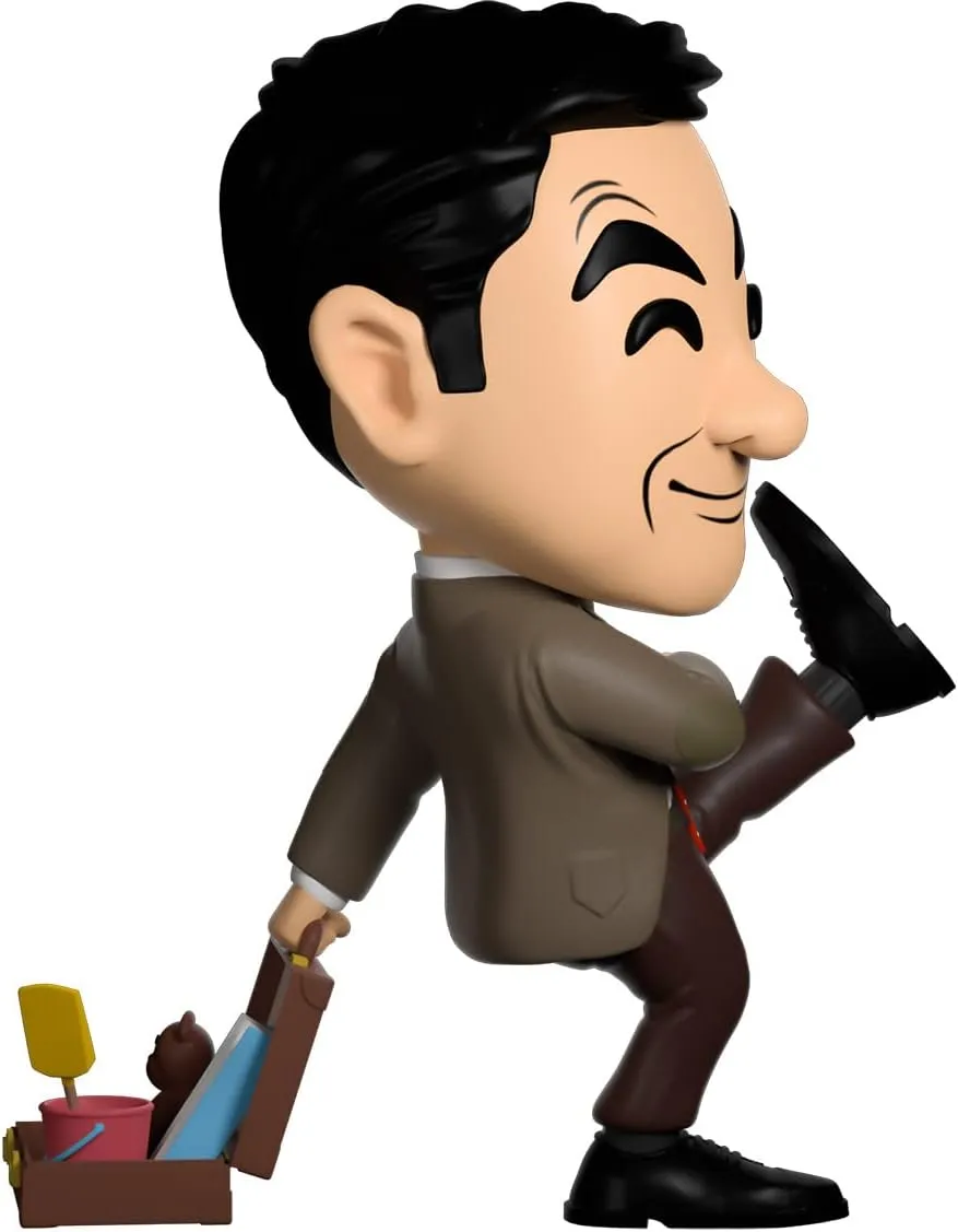 You Tooz Mr Bean 4.7 Inch Vinyl Figure - Classic Corduroy Suit, White, British Comedy Collectible with Teddy