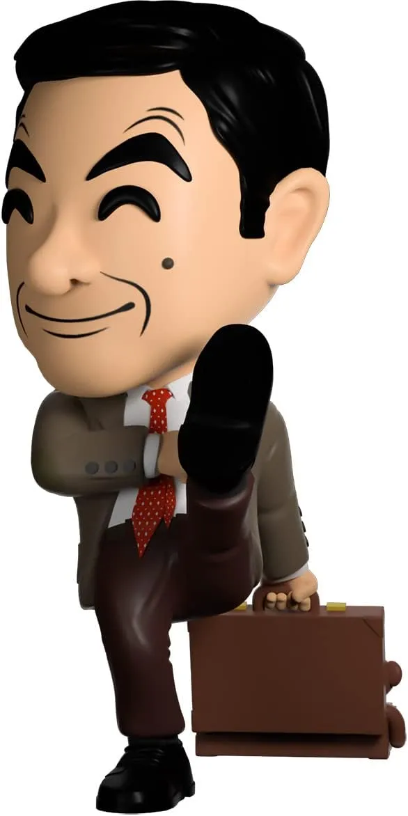 You Tooz Mr Bean 4.7 Inch Vinyl Figure - Classic Corduroy Suit, White, British Comedy Collectible with Teddy