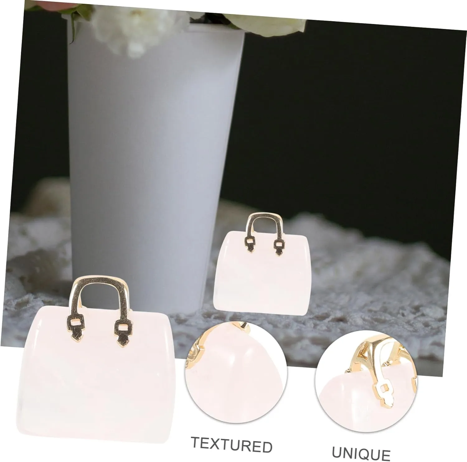 Zerodeko Crystal Bag Ornaments Purse Small Handbag Decor Handbag Gemstone Figurines Transparent Novelty Bag Cute Clear Bag Desktop Handbag Ornament Decoration Crystal Handbag Craft