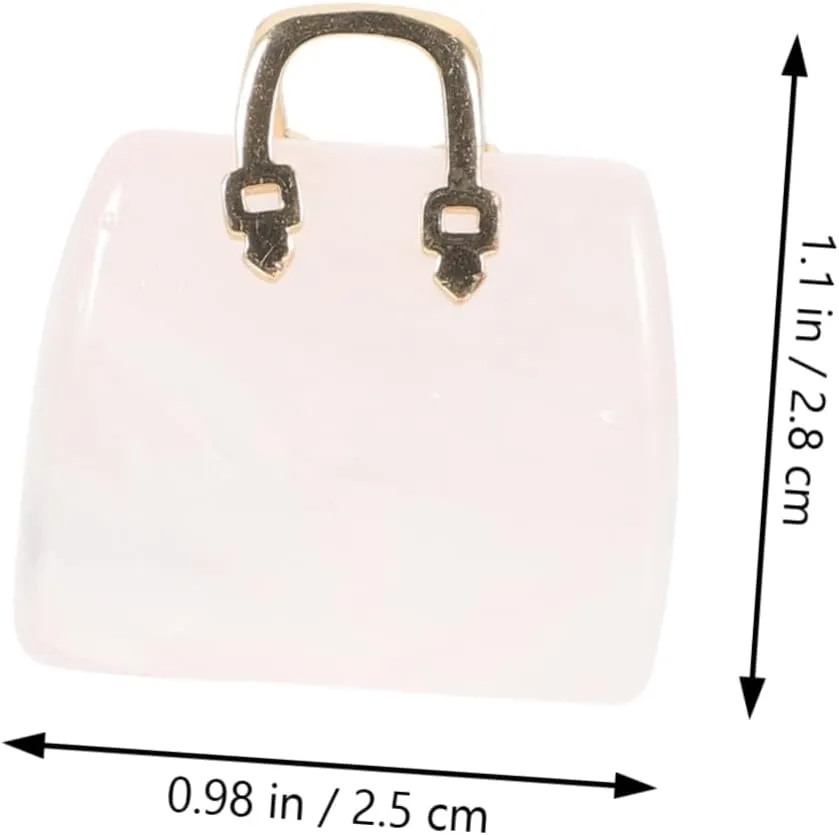 Zerodeko Crystal Bag Ornaments Purse Small Handbag Decor Handbag Gemstone Figurines Transparent Novelty Bag Cute Clear Bag Desktop Handbag Ornament Decoration Crystal Handbag Craft