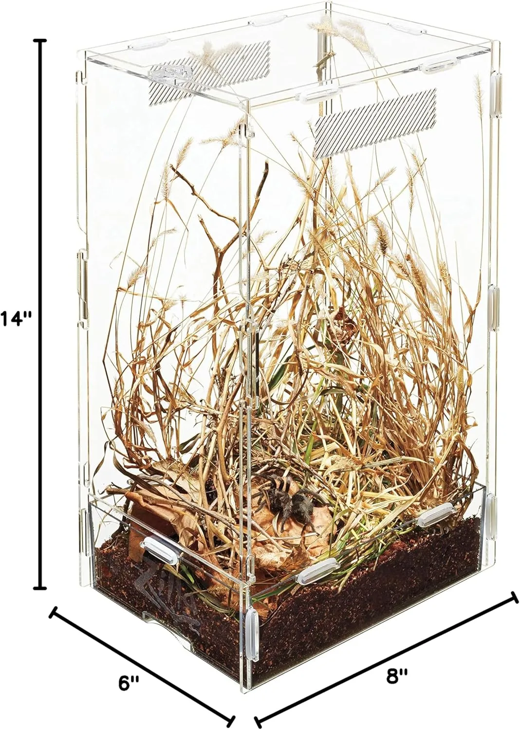 Zilla Micro Habitat Terrariums with Locking Latch Arboreal, Large