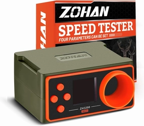 ZOHAN Upgrated Airsoft Chronograph, Airsoft Gun Speed Tester, BBS Paintball Chronograph Shooting, Precise Readings, Simple Set Up, 4 Adjustable Parameters